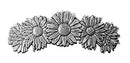 Daisies Hair Clip, Hand Crafted Metal Barrette Made in the USA with a Large 80mm Clip by Oberon Design Oberon Design