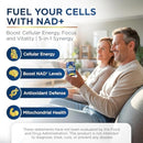 NAD+ Supplement with 500mg NR, Resveratrol, CoQ10, PQQ- 5-in-1 NAD Formula |NMN Supplement Alternative|NAD Resveratrol Support Cellular Energy & Healthy Aging-Made in USA-60 Capsules Infinity Warehouse