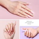 Modelones Poly Nail Gel Kit- 6 Colors Enhancement Nail Extension Gel Kit with Slip Solution Trial Professional Technician All-in-One French Kit modelones