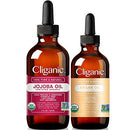 Cliganic Carrier Oils Duo: Organic Jojoba Oil and Organic Argan Oil Cliganic
