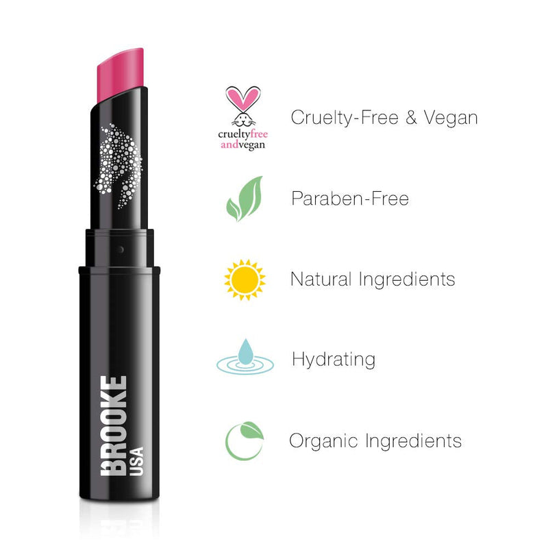 Beauty For Real Lip Revival, JJ - Pink Shimmer - 100% Natural Tinted Lip Balm - Contains Shea Butter, Coconut Oil, Sweet Almond Oil & Peppermint Oil - Vegan - 0.09 oz Beauty For Real