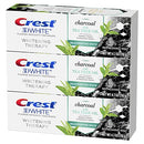 Crest Charcoal 3D White Toothpaste, Whitening Therapy, with Tea Tree Oil, Refreshing Mint flavor, 4.1 oz, Pack of 3 Crest