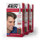 Just For Men Easy Comb-In Color (Formerly Autostop) Mens Hair Dye, Easy No Mix Application - Light-Medium Brown, A-30, 3 Pack Just for Men