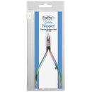 ForPro Professional Collection Titanium Cuticle Nipper ¼ Jaw, Stainless Steel Precision Blades, for Trimming Cuticles & Hangnails, Rainbow Colored ForPro Professional Collection