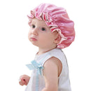 Sent Hair Kids Satin Bonnet Sleeping Cap Adjustable Sleep Bonnet with Drawstring Reversible Night Caps for Kids Child Baby Toddler Sleep Cap Double Layer (Light Pink/Pink) sent hair