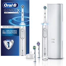 Oral-B GENIUS X Electric Toothbrush With 3 Oral-B Replacement Brush Heads & Toothbrush Case, White,1 Count (Packaging may vary) Oral-B Store
