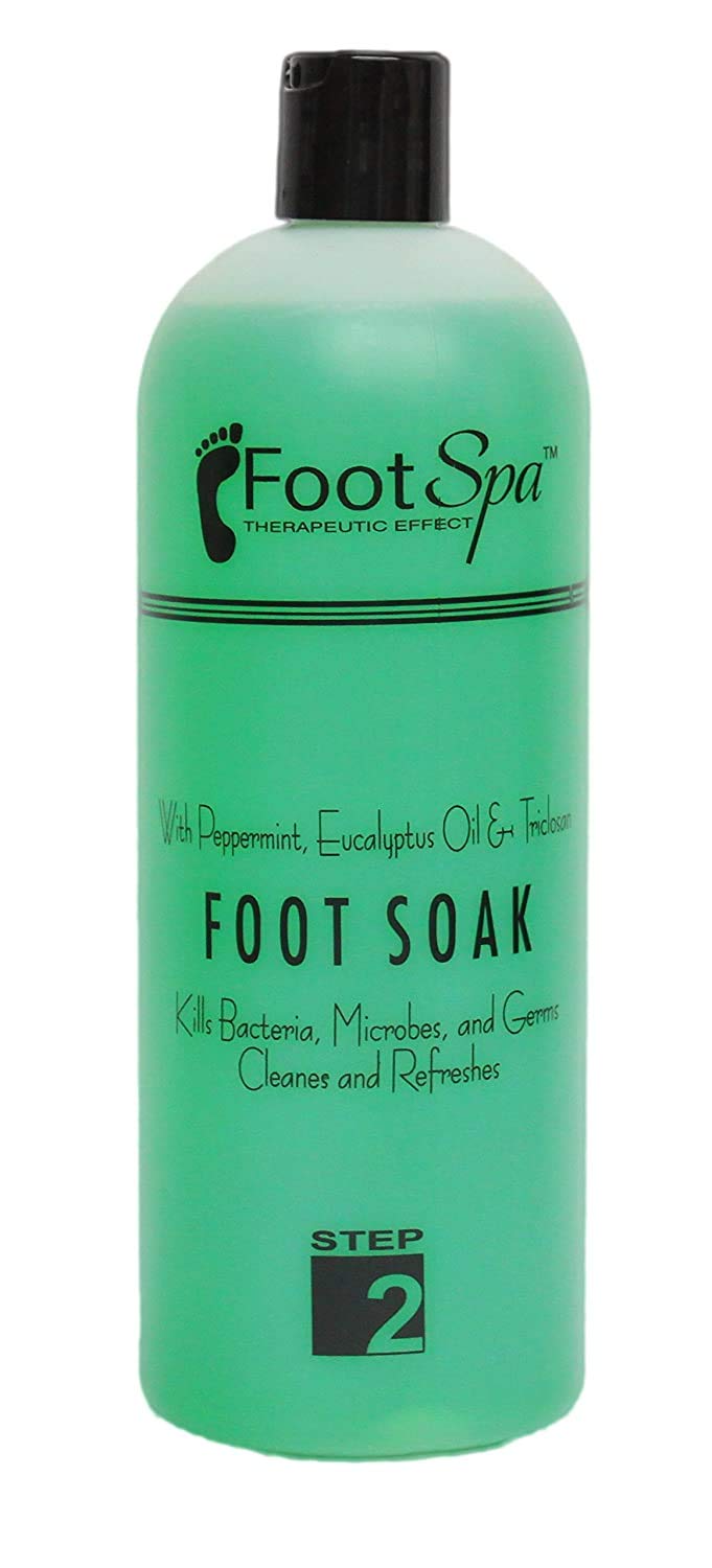 FOOTSPA – Foot Soak – Cleanses, Softens, and Refreshes - Made With Eucalyptus & Peppermint Oil – 32oz FootSpa
