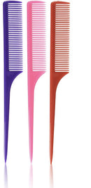 Eco Style Styling Gel, Argan Oil, 24 Ounce (Including 3 Piece Rat Tail Hair Comb Set & 2 pc Colorful Handle Nylon Bristles Brushes) Eco Styler Hair Gel & Styling Tools Kit Eco Style