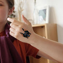 WIRESTER Temporary Tattoo Stickers for Girls Boys Kids Adults, Fake Tattoos on Face Hand Neck Wrist Party Favor Body Art, Tattoo Sheet 6 x 7.87 inch - Dog Designs (Basset Hound, Chihuahua, Bulldog) WIRESTER