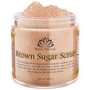 Brown Sugar Scrub, Organic Exfoliating Face & Body Scrub, Revitalizing Sugar Scrubs for Women, Gentle Exfoliating Formula with Shea Butter, Vitamin E and Arnica Extract, 10 oz White Naturals