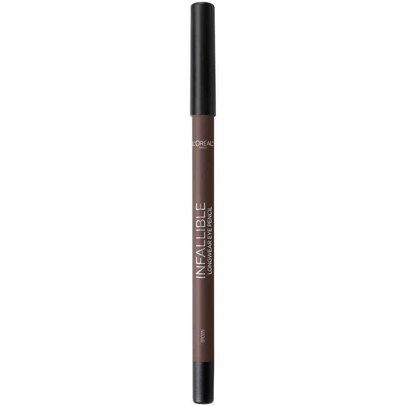 L'Oreal Paris Makeup Infallible Pro-Last Pencil Eyeliner, Waterproof and Smudge-Resistant, Glides on Easily to Create any Look, Brown, 0.042 oz. L'Oreal Paris
