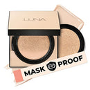 AEKYUNG LUNA 50-Hours Conceal Fixing Cushion Foundation Refill Included, Full Coverage SPF 50+ Korean Makeup