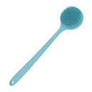 DNC Soft Silicone Back Scrubber Shower Bath Body Brush with Long Handle, BPA-Free, Hypoallergenic, Eco-Friendly (Blue) DNC Store
