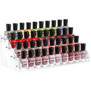 Cq acrylic Clear Nail Polish Organizers And Storage,4 Layer Multifunctional Ladder Sunglasses Holder and Sunglass Display Rack Tabletop Stand Cq acrylic Store
