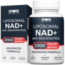 Liposomal NAD Supplement with Resveratrol - High Purity NAD Plus 2000 mg, 120 Capsules, Made in The USA - NMN Alternative Infinity Warehouse