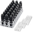 byAlegory (Set Of 3) Acrylic Lipstick Makeup Organizers 24 Space Beauty Storage Refillable Cosmetic Container - Clear BY ALEGORY