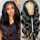 QTHAIR 14A Body Wave Fake Scalp 4x1 T Part Lace Closure Human Hair Wigs Middle Part for Black Women Unprocessed Brazilian Virgin Hair Long Wigs Pre Plucked with Baby Hair 150% Density 16 inch QTHAIR