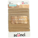 Scunci Beautiful Blends Hair Ties, 18 Count (Pack of 1) Scunci