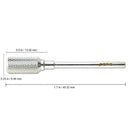 PANA Professional Pana Large Dome Top Barrel Carbide Bit 3/32" Shank Size (Fine, Silver) PANA