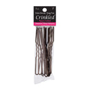 Marilyn Faye's U-Shaped Crinkled Hair Pins (Set of 12) (3 inch, Brown) Marilyn Faye's