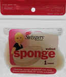 Swisspers 2 Piece Walnut Exfoliating Sponge, 0.64 Ounce Swisspers