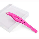 Slant Tweezers-Tweezer Professional Pink Stainless Steel Slant Tip Tweezer-The Best Precision Eyebrow Tweezers with comb YUZHILL