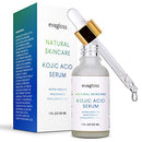 Kojic Acid Serum with Arbutin for Face and Body - Best Natural and Gentle Treatment for Skin Discoloration for All Skin Types, 1oz. Evagloss