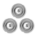 SweetLF 3 Pcs Replacement Shaver Head Blade Cutters IPX7 Waterproof Electric Razor Wet & Dry 3D Men’s Rotary Shaver SW-BC09 SweetLF