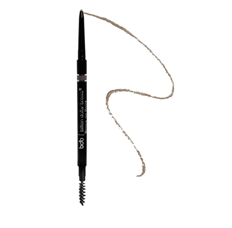 Billion Dollar Brows On Point Waterproof Micro Eyebrow Pencil - Blonde, Super-fine and Self-sharpening Tip for Natural, Blendable Lines billion dollar brows