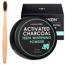 Activated Charcoal Natural Teeth Whitening Powder with Bamboo Brush by Lagunamoon- No Hurt on Enamel or Gum, Alternative to Toothpaste, Strips, Kits, Gels, Upgrade 2021 Formula, 50g/1.76oz Lagunamoon
