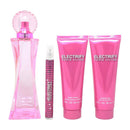 Paris Hilton Electrify Women's Eau De Parfum 3.4 oz, 4 Piece Set Paris Hilton