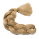 Jumbo Braiding Hair 24 inch Jumbo Braid Hair Extensions Jumbo Box Braids Crochet Hair Long Rainbow Colorful for Women Kids DIY High Temperature Synthetic Fiber Ash Blonde 1 Bundle Benehair
