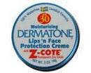 Dermatone Mini Tin Lips and Face Protection Creme w/ Z-Cote Sunscreen SPF 30, UVA/UVB SPF30, Clear Zinc Sunscreen Protects against Chapping, Windburn, Sunburn, and Frostbite 0.50 oz Dermatone