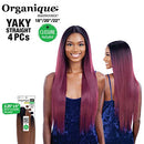 YAKY STRAIGHT 4PCS (18"/20"/22", 1 Jet Black) - Shake-N-Go Organique Synthetic Weave Organique Mastermix