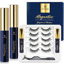 Arishine Magnetic Eyelash kit, Magnetic Eyelashes with Eyeliner Kit, 5 Pairs Same Upgraded Reusable Magnetic Lashes Natural Looking, No Glue Needed 501 Arishine