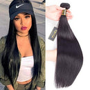 QTHAIR 12A Virgin Hair Straight Human Hair 20" 100g 100% Unprocessed Straight Brazilian Virgin Hair Weave Natural Black Color Brazilian Straight Hair Bundles QTHAIR