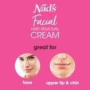 Nad's Facial Hair Removal Cream - Gentle & Soothing Hair Removal For Women - Sensitive Depilatory Cream For Delicate Face Areas, 0.99 Oz (4446) Nad's