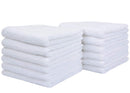 Sinland Microfiber Face Cloths For Bath Reusable Makeup Remover Cloth Ultra Soft and Absorbent Washcloths For Baby 12Inch x 12Inch (12pack, white) SINLAND