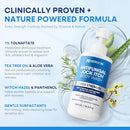 Hermon Antifungal Body Wash for Jock Itch: Tea Tree oil Body Wash for Jock Itch, Ringworm, Back Acne, Athlete's Foot, Tinea - Medicated Soap for Men and Women Infinity Warehouse