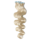 20 Inch Tape in Human Hair Extensions Wavy Thin Hair 100g 40pcs/pack Seamless Skin Weft Glue in Body Wave Human Hairpieces