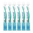 Preserve Ocean Plastic Initiative (POPI) Adult Toothbrush, Made in USA from Recycled Ocean Plastic, Neptune Green, Soft, 6 Count Preserve Store