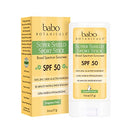 Babo Botanicals Super Shield SPF 50 Natural Sport Stick Fragrance Free Sunscreen, 0.6 Ounce Babo Botanicals