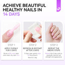 Nail Ridge Filler For Damaged Nails: Gelike ec 8 in 1 Nail Strengthener for Thin Nails and Growth - Protein Nail Ridge Filler with Top Coat Free Infinity Warehouse