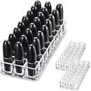 byAlegory (Set Of 2) Acrylic Lipstick Makeup Organizers 24 Space Beauty Storage Refillable Cosmetic Container - Clear BY ALEGORY