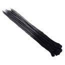 24" Dreadlock Extension Ombre For Hip-Hop Synthetic Heat Resistant Faux Locs Dread Reggae Extension Twist Braiding Faux Locs Crochet For Man Women (15strands/3packs,black to dark grey) S-noilite Store