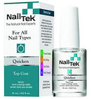Nail Tek Quicken, Fast Drying Top Coat for All Nail Types, 0.5 oz, 1-Pack Nail Tek