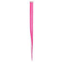 SWACC 12 Pcs Straight One Color Party Highlights Clip on in Hair Extensions Colored Hair Streak Synthetic Hairpieces (Neon Pink) SWACC
