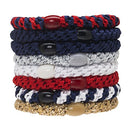 L. Erickson Grab & Go Ponytail Holders, Mocha, Set of Eight - Exceptionally Secure with Gentle Hold L. Erickson Store
