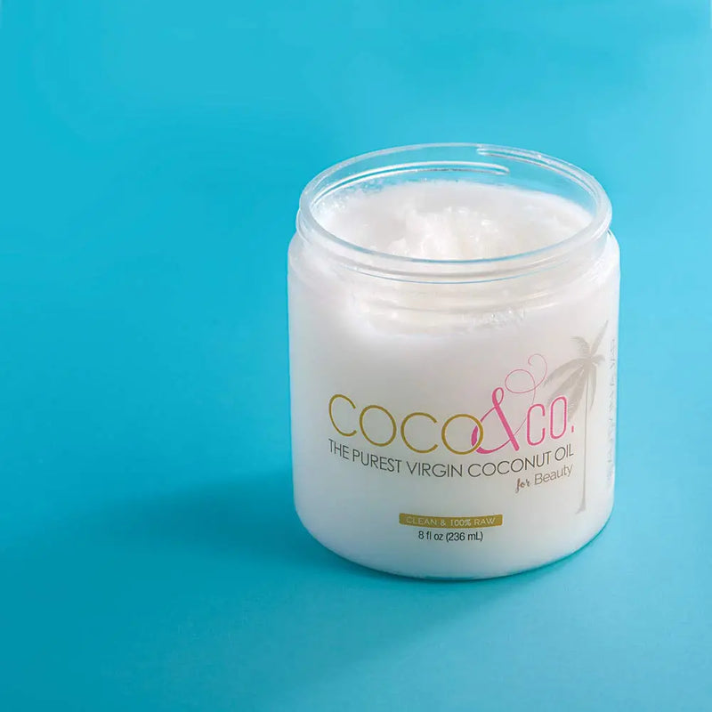 COCO & CO. Organic Pure Extra Virgin Coconut Oil for Hair & Skin, Beauty Grade - Mini Jar, 2oz (8oz + 2oz Travel Combo) COCO&CO