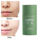 2PCS Green Tea/Eggplant Purifying Clay Stick Mask, Face Moisturizes Oil Control, Deep Clean Pore, Blackhead Remover Acne Deep Cleansing, Improves Skin for Women Men (Green Tea Mask/Eggplant Mask) WEISPO